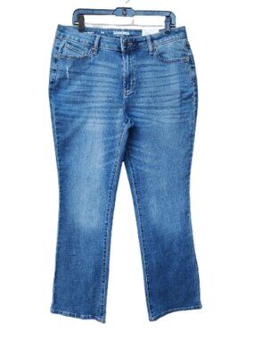 Sonoma Everyday Curvy Blue Bootcut Jeans High-Rise NWT Cotton Blend Stretch